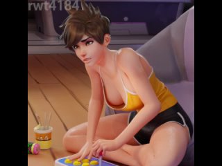 tracer - big tits; big boobs; 3d sex porno hentai; (by @rwt4184) [overwatch]
